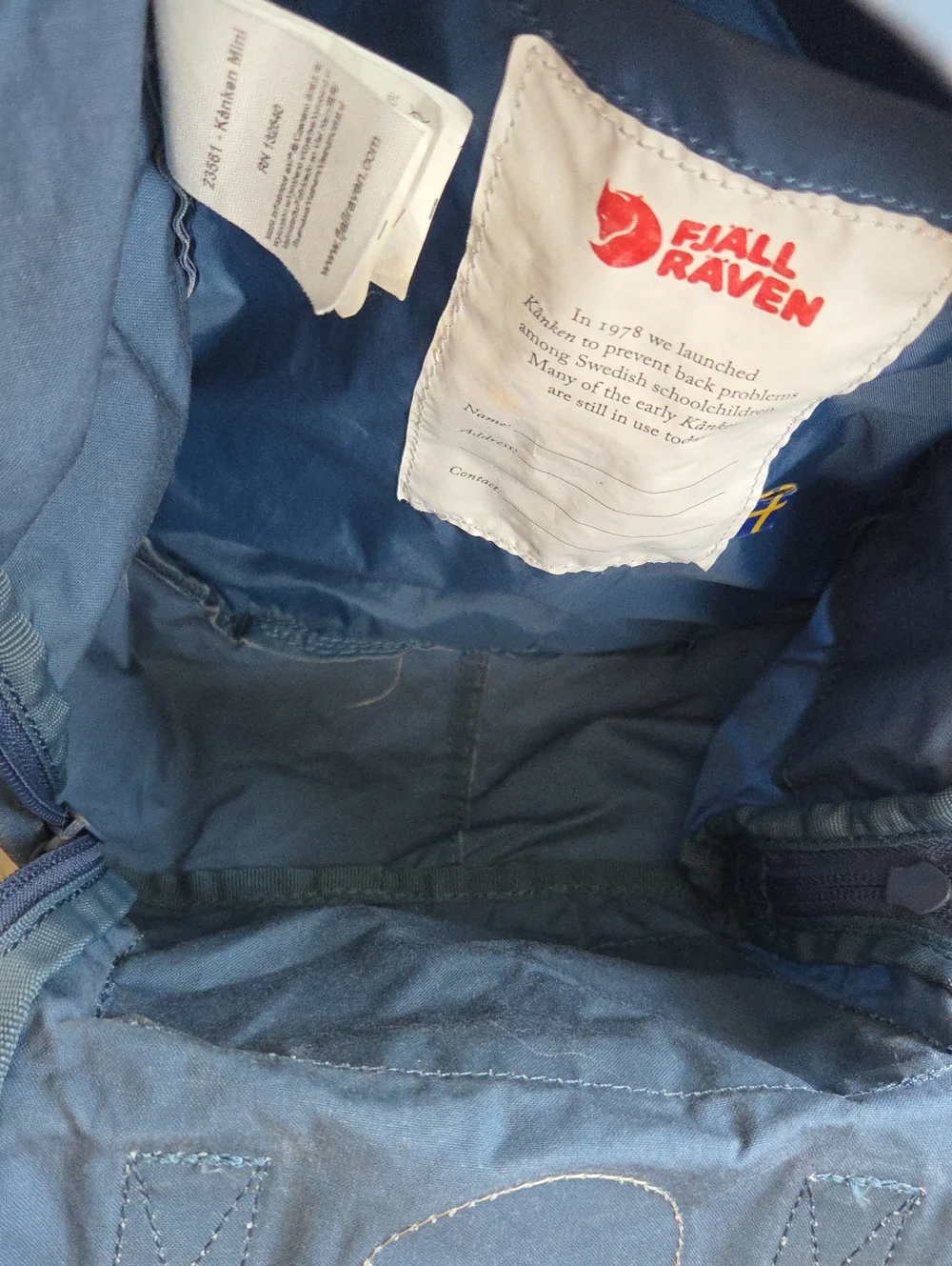 Fjallraven Kanken Mini Backpack Blue